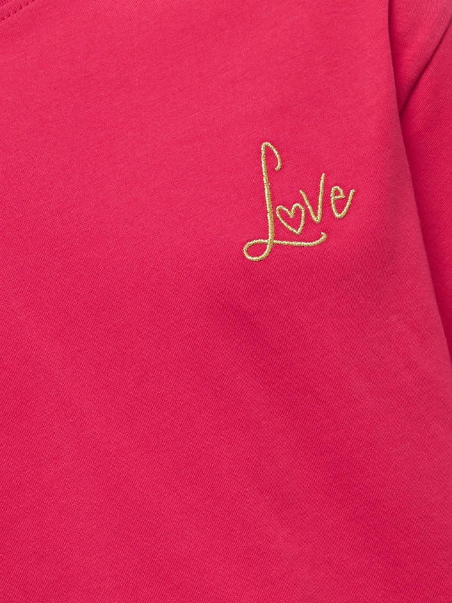 T-shirt à manches courtes kogvilla rose fille - Only