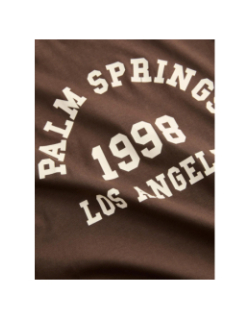 T-shirt jxmerle palm springs marron femme - JJXX