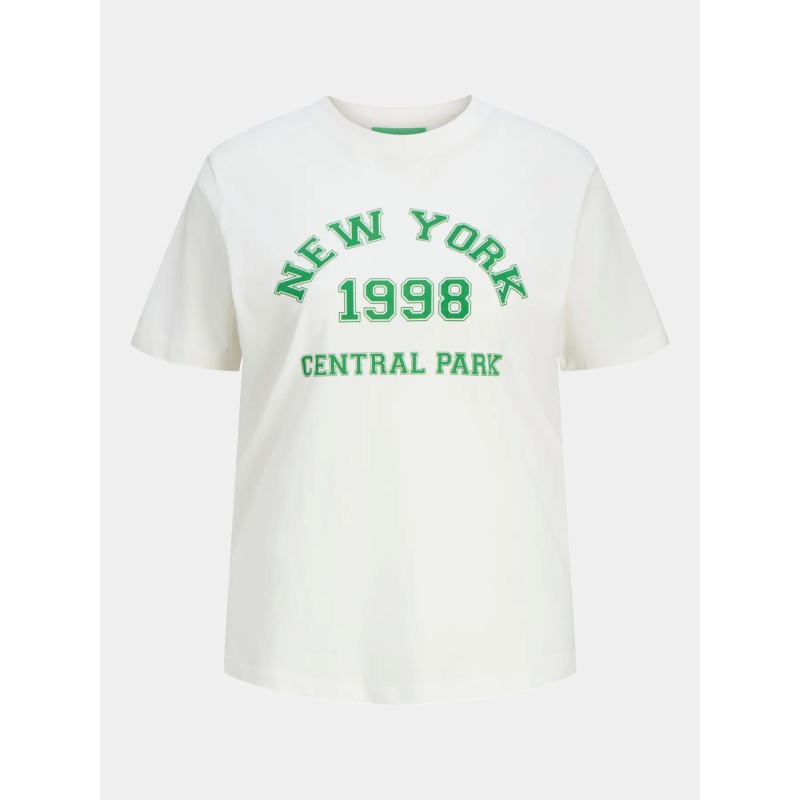 T-shirt jxmerle new york beige femme - JJXX