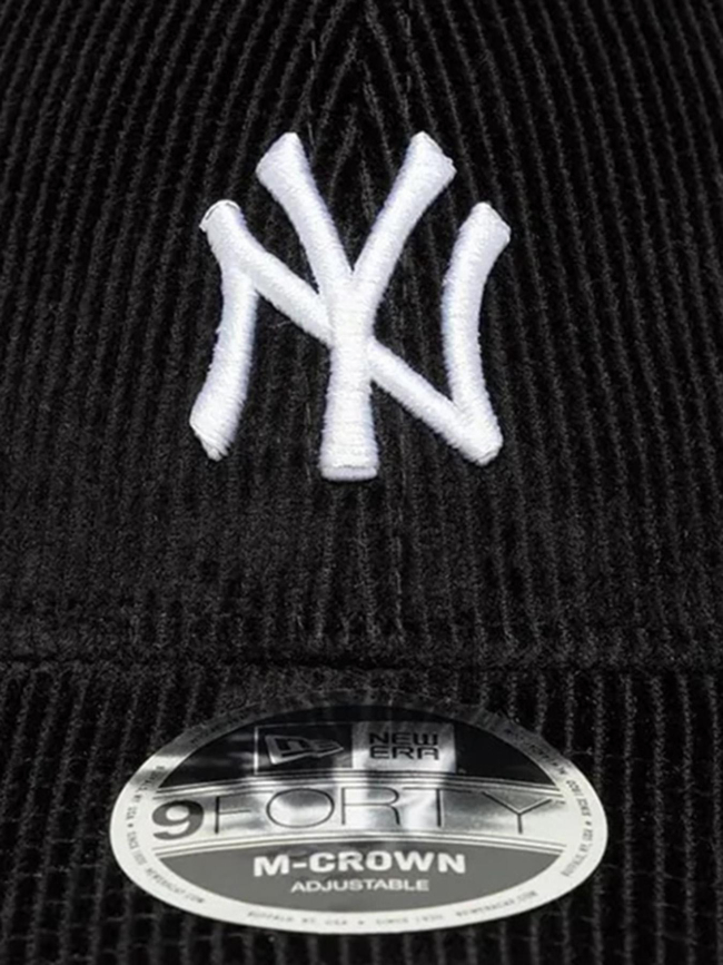 Casquette 9forty m-crown cord ny yankees noir adulte - New Era