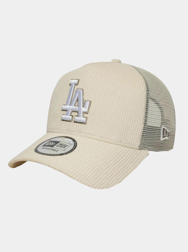 Casquette 9forty la dodgers a-frame trucker cord blanc adulte - New Era