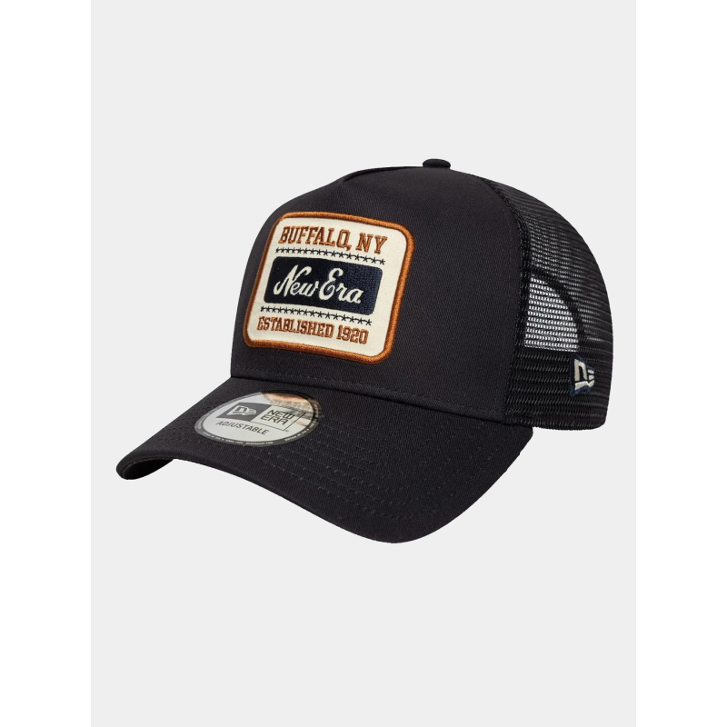 Casquette 9forty a-frame trucker patch bleu marine adulte - New Era