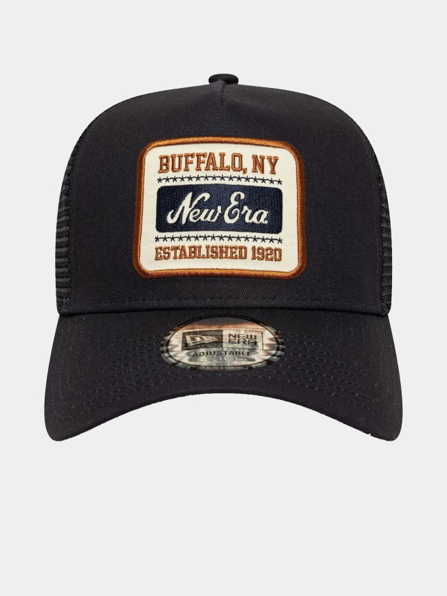 Casquette 9forty a-frame trucker patch bleu marine adulte - New Era