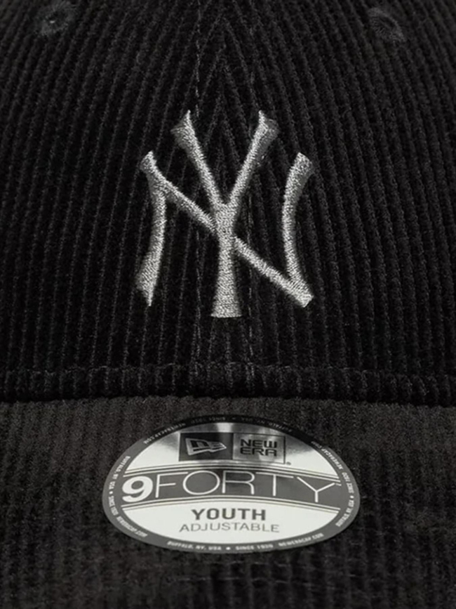 Casquette 9forty cord ny yankees noir enfant - New Era