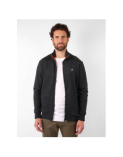 Sweat zippé chiné sakop gris homme - Oxbow