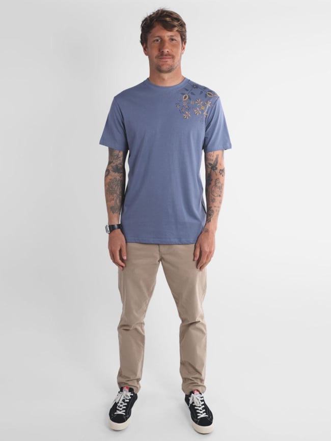 T-shirt à manches courtes tasta bleu homme - Oxbow