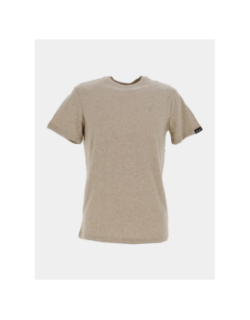 T-shirt à manches courtes chiné t-narvik beige homme - Teddy Smith