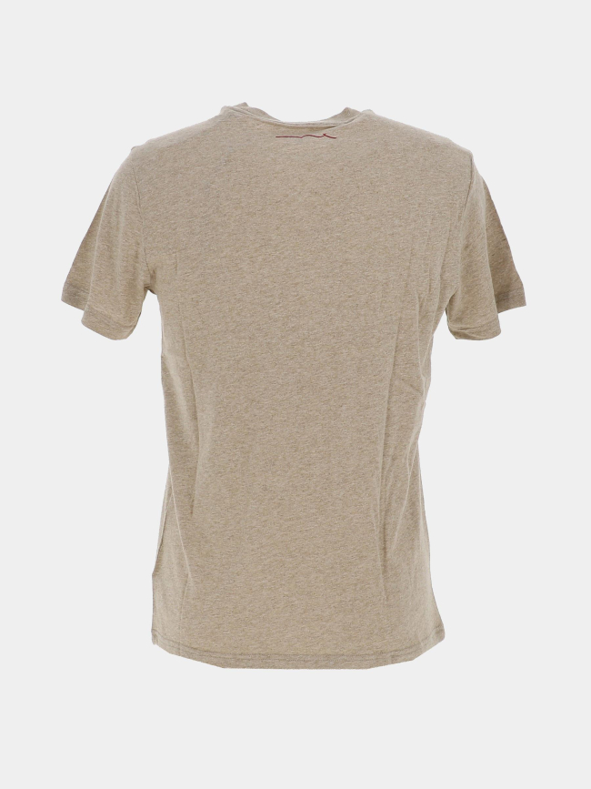 T-shirt à manches courtes chiné t-narvik beige homme - Teddy Smith
