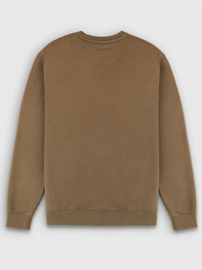 Sweat à col rond nark marron homme - Teddy Smith