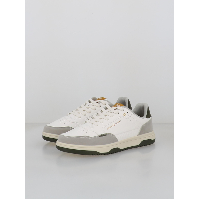Baskets drack blanc homme Benson Cherry wimod