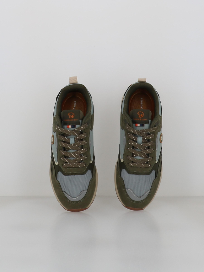 Baskets dielle kaki homme - Benson & Cherry