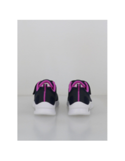 Basket microspec max bleu marine et rose enfant - Skechers