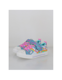 Baskets lumineuses twinkle toes rainbow multicolore fille - Skechers