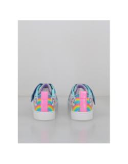 Baskets lumineuses twinkle toes rainbow multicolore fille - Skechers
