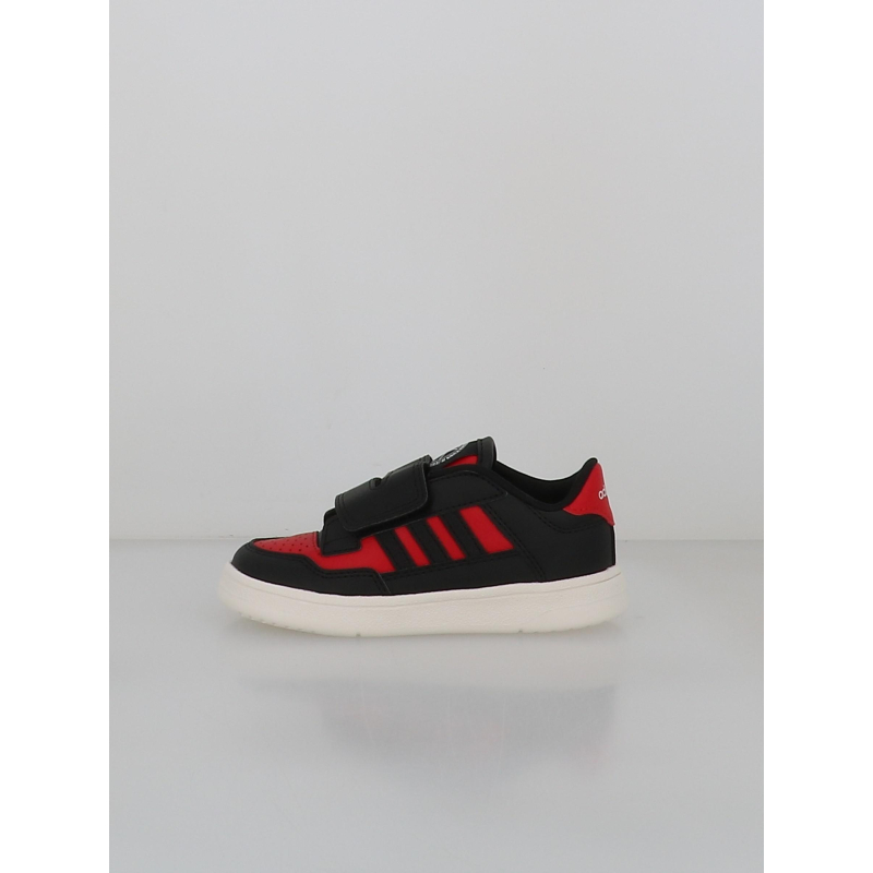 Basket rapid court noir et rouge bébé - Adidas