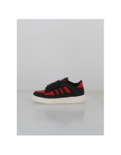 Basket rapid court noir et rouge bébé - Adidas