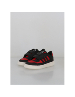 Basket rapid court noir et rouge bébé - Adidas