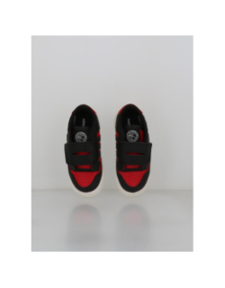 Basket rapid court noir et rouge bébé - Adidas