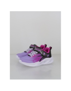 Baskets lumineuses sola glow fille violet et noir fille - Skechers