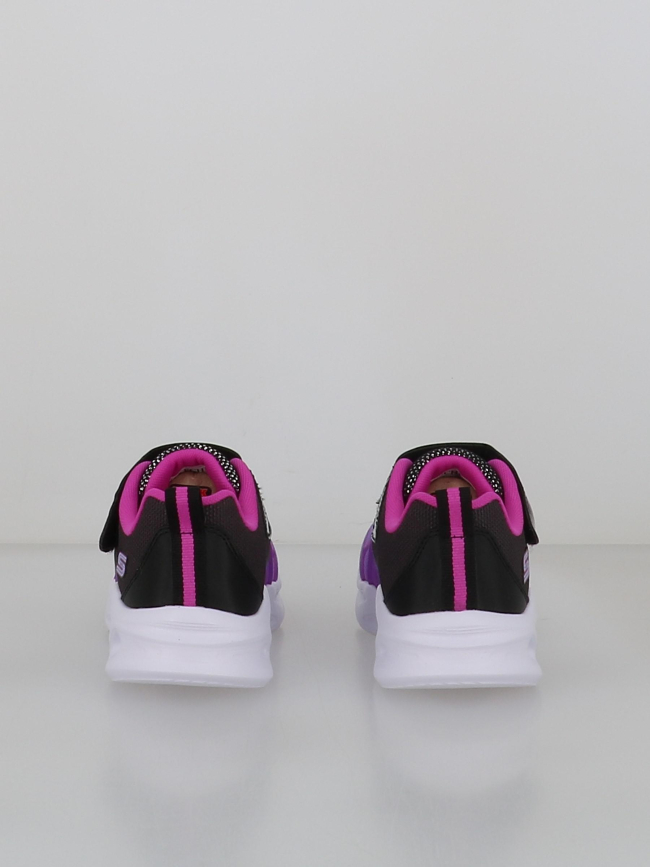 Baskets lumineuses sola glow fille violet et noir fille - Skechers
