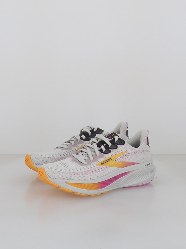 Chaussures de running ghost 17 gris rose femme - Brooks