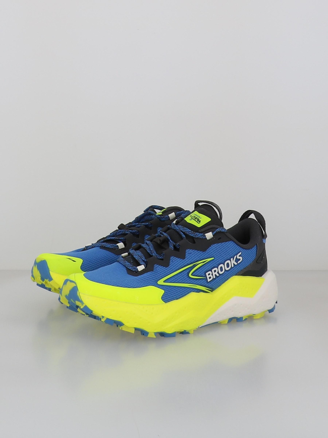 Chaussures de trail caldera 8 bleu noir jaune homme - Brooks