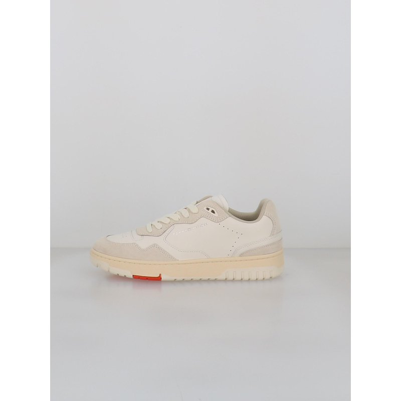 Baskets en cuir bi-matière better blanc homme - Tommy Hilfiger