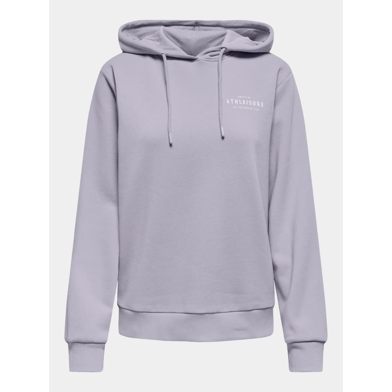 Sweat à capuche onpicca life violet femme - Only