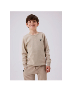 Sweat à col rond nkmvimo beige garçon - Name It