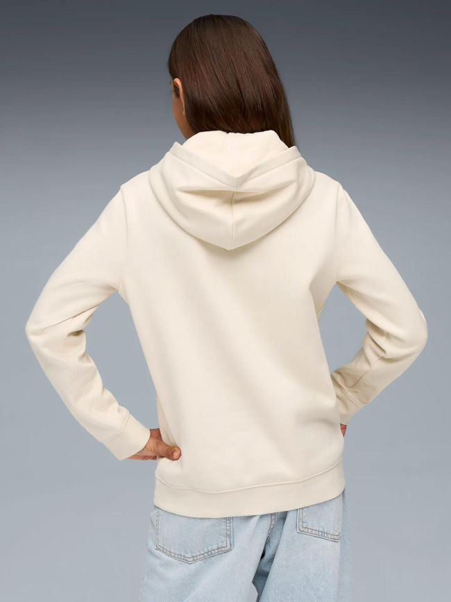 Sweat à capuche script beige fille - Puma