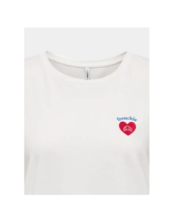 T-shirt alli frenchie blanc femme - Only