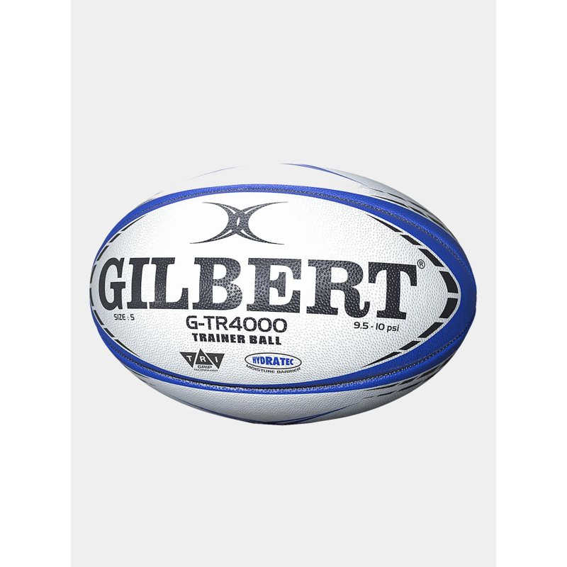 Ballon de rugby d'entrainement g-tr4000 t3 bleu et blanc - Gilbert