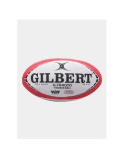 Ballon de rugby d'entrainement g-tr4000 t4 blanc et rouge - Gilbert
