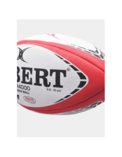 Ballon de rugby d'entrainement g-tr4000 t4 blanc et rouge - Gilbert