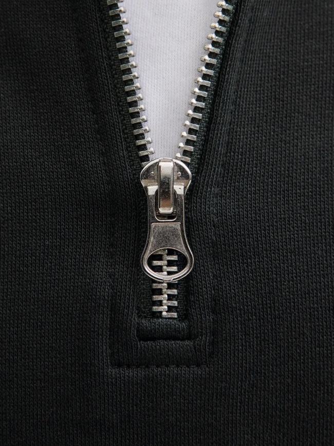 Sweat à col zippé jornorrebro noir garçon - Jack & Jones