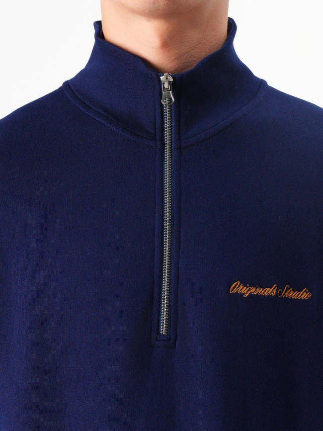 Sweat col zippé jornorrebro bleu marine enfant - Jack & Jones