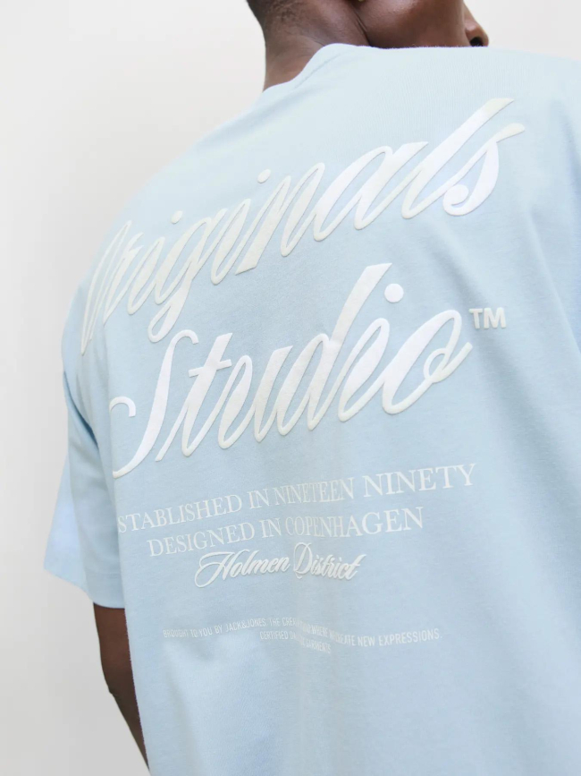 T-shirt à manches courtes jornorrebro bleu ciel homme - Jack & Jones