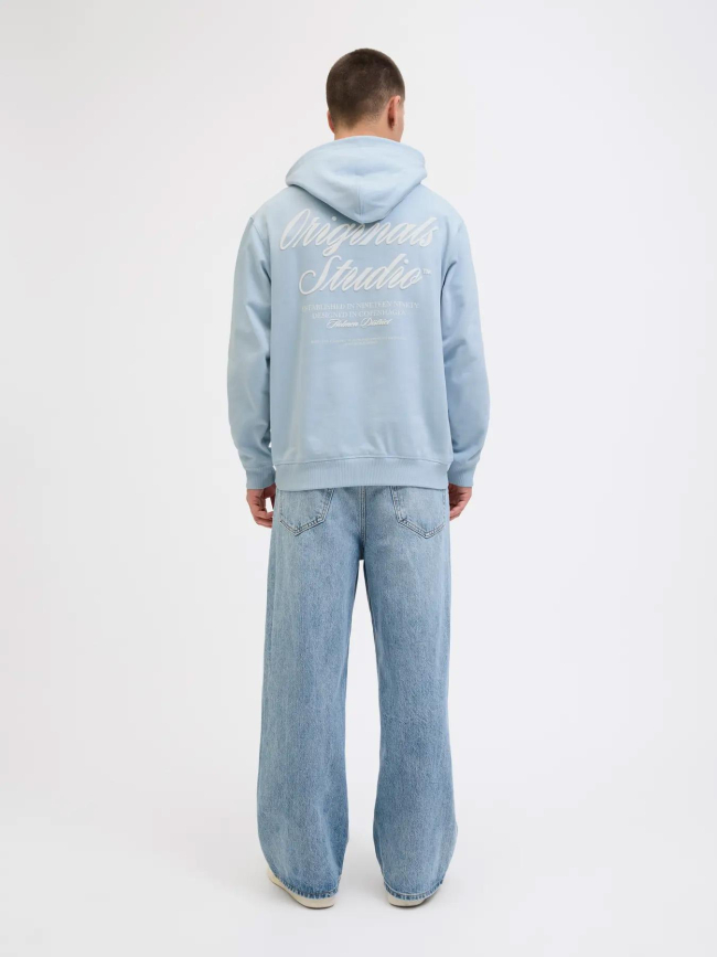 Sweat à capuche jornorrebro bleu ciel homme - Jack & Jones