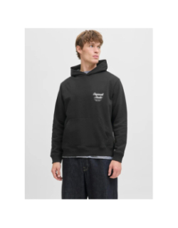 Sweat à capuche jornorrebro typo noir homme - Jack & Jones