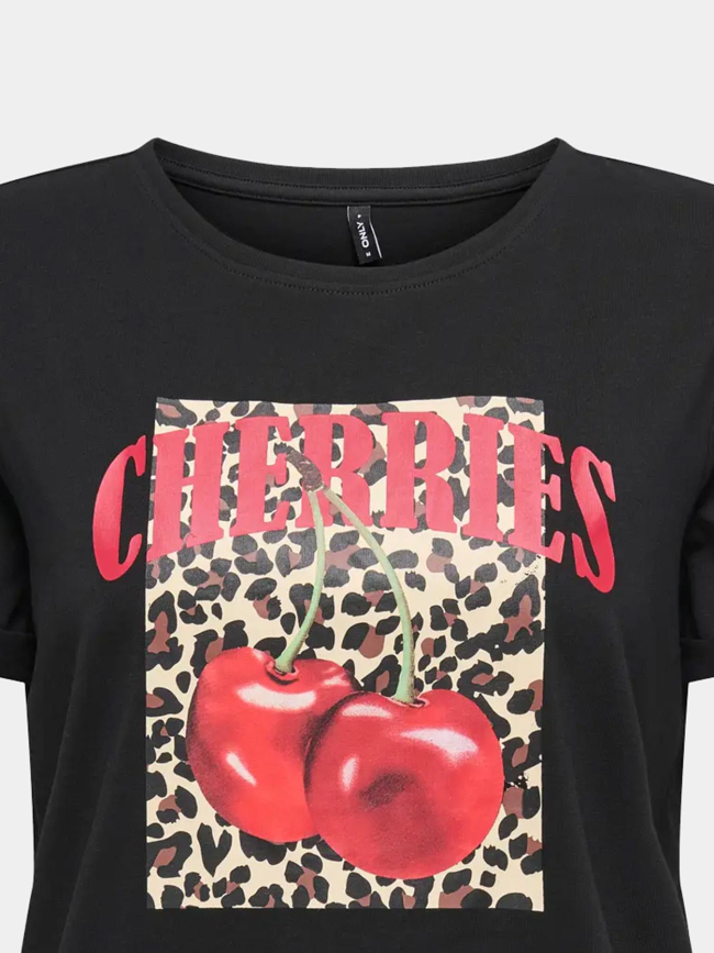 T-shirt à manches courtes onlane noir femme - Only