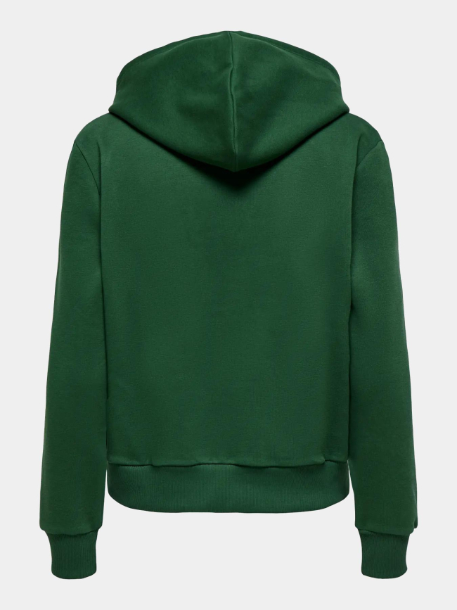 Sweat à capuche cœur noli vert femme - Only