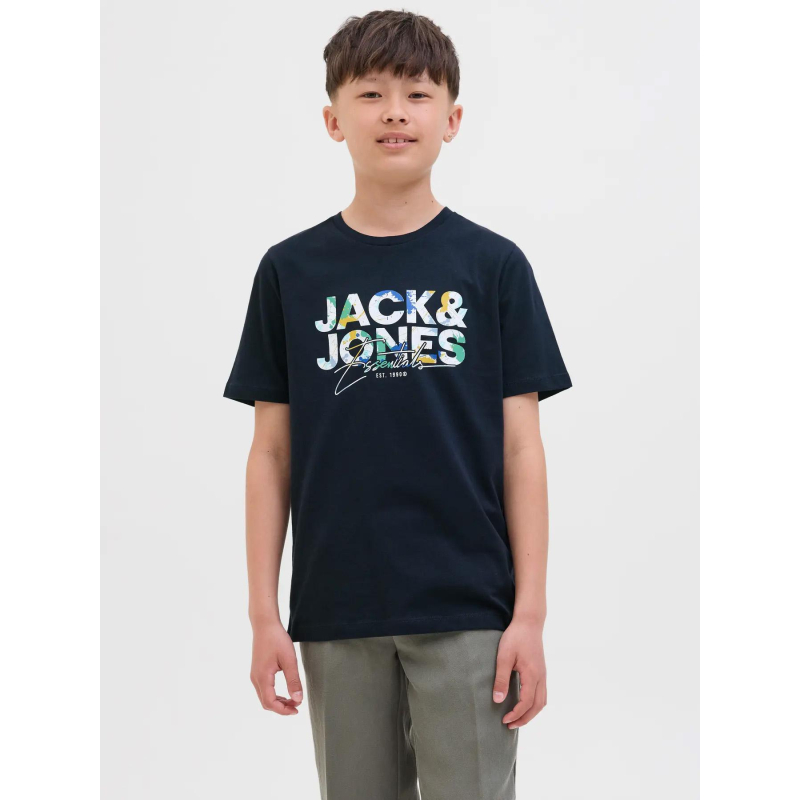 T-shirt à manches courtes jjgeplas bleu marine garçon - Jack & Jones