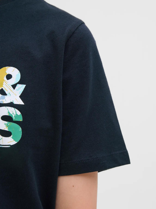 T-shirt à manches courtes jjgeplas bleu marine garçon - Jack & Jones