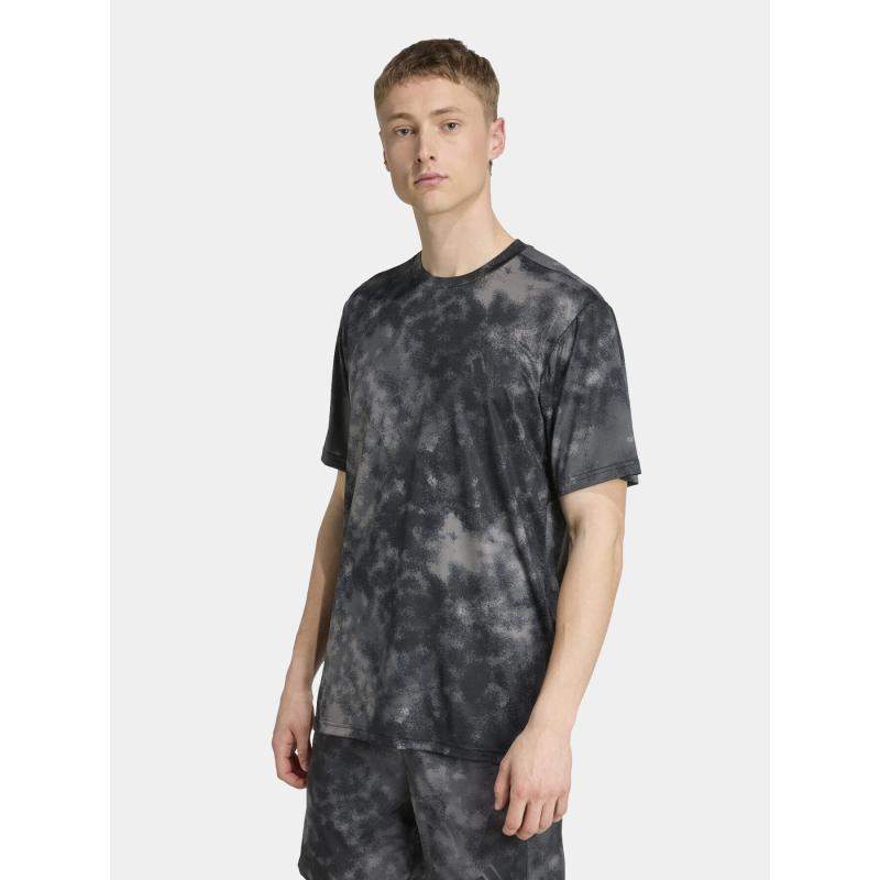 T-shirt de sport sea aop noir homme - Adidas