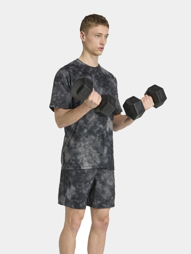 T-shirt de sport sea aop noir homme - Adidas