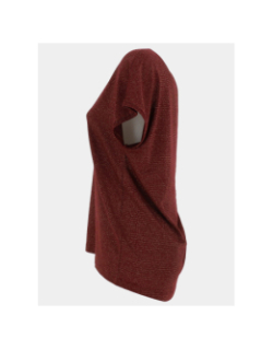T-shirt rayé pailleté harrie bordeaux femme - Only