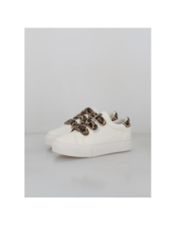 Baskets à scratch léopard donna blanc femme - Only