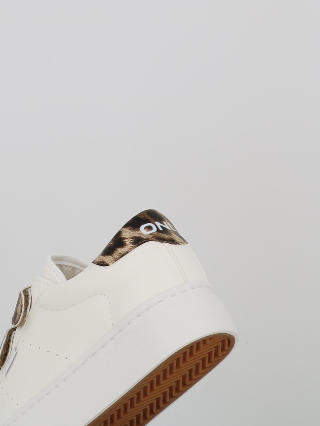 Baskets à scratch léopard donna blanc femme - Only