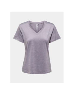 T-shirt de sport core life violet femme - Only Play