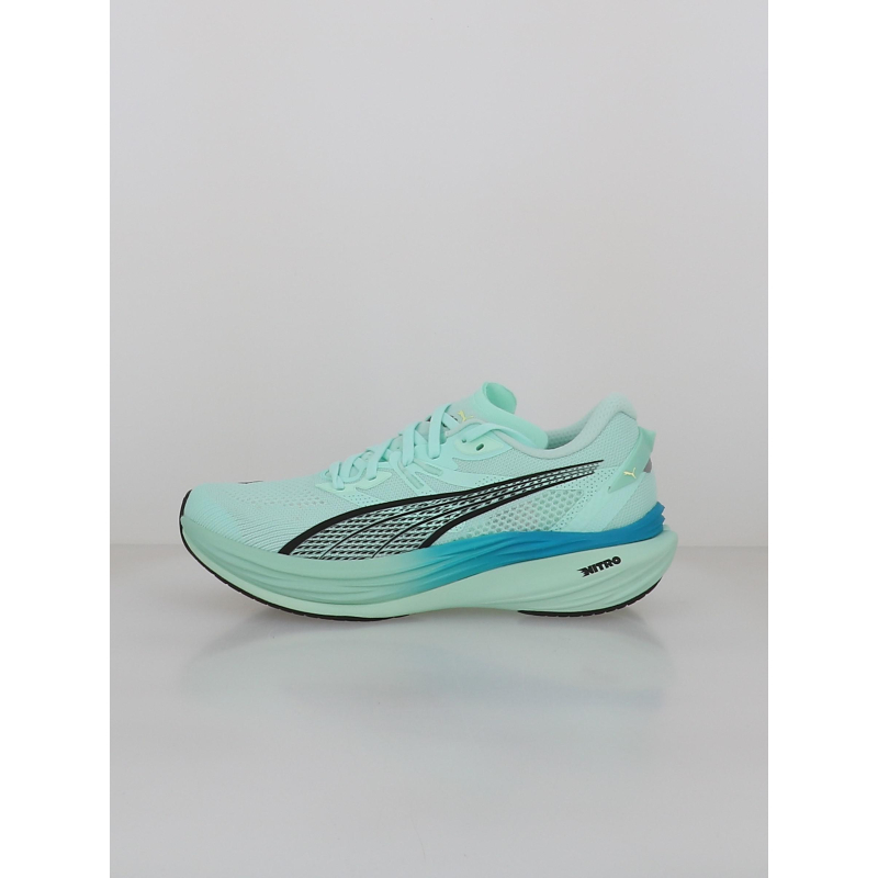 Chaussures de running deviate nitro 3 vert d'eau homme - Puma